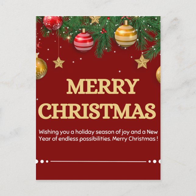 "Christmas"  Postcard (Front)