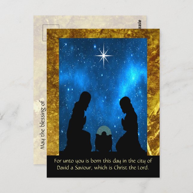 Christmas  postcard (Front/Back)