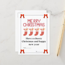 Christmas postcard
