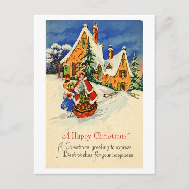 Christmas Postcard (ca. 1920) (Front)