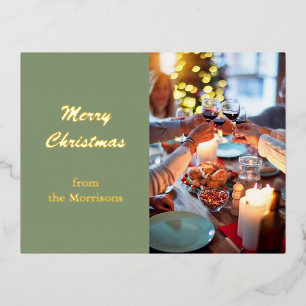 Christmas Postcard, Christmas Foil Card