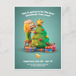 Christmas Postcard for Capricorn