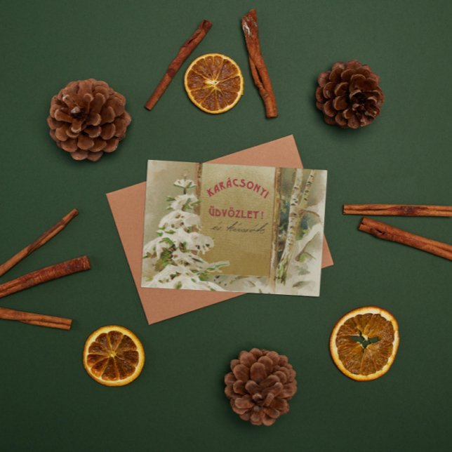 Christmas Postcard from Hungary 1901 (Creator Uploaded)