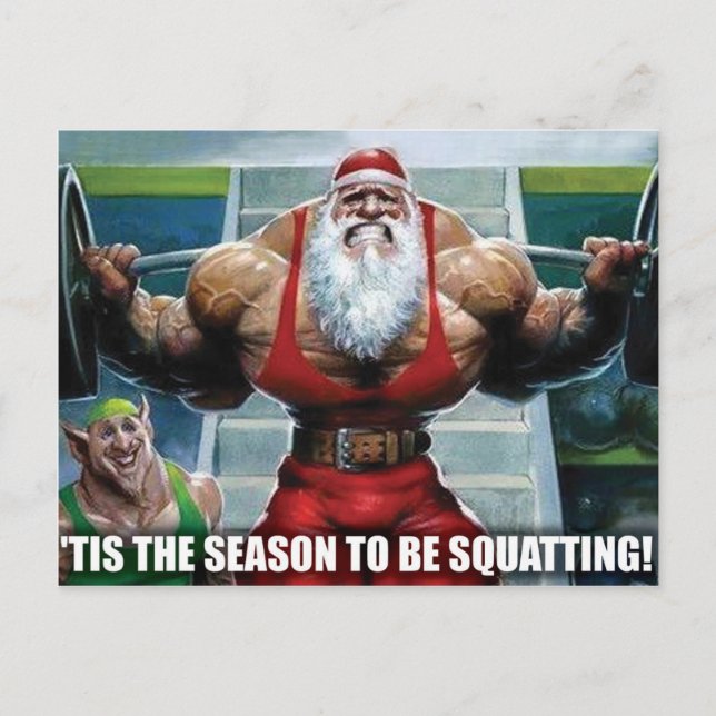 Christmas Postcard - Gym Motivation (Front)