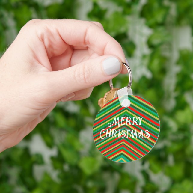 Christmas postcard key ring (Hand)