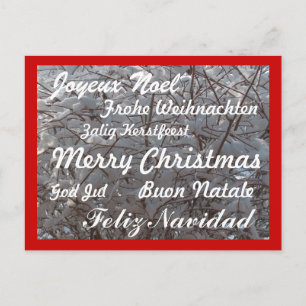 Christmas Postcard/Multiple Languages Holiday Postcard