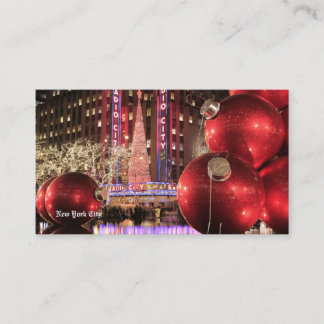 Christmas Postcard NYC - New York City Business Card