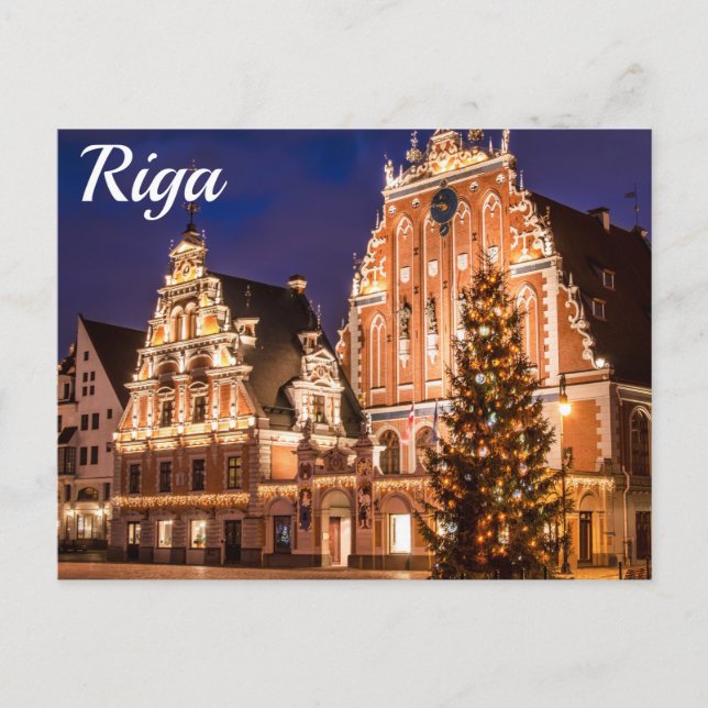 Christmas postcard of Riga Postcard (Front)