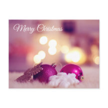 Christmas Postcard Rosa amor de Amigo