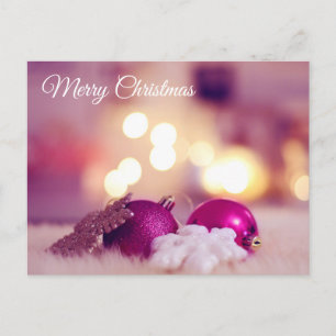 Christmas Postcard Rosa amor de Amigo