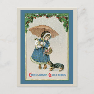 Christmas Postcard:  Vintage Christmas Postcard