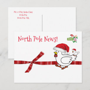Christmas Postcards North Pole Chicken 