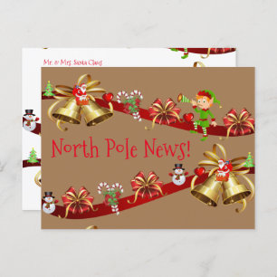 Christmas Postcards North Pole  Elf