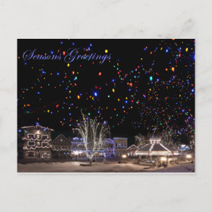 Christmas Postcards:  'Northern Lights' Holiday Postcard
