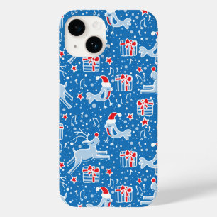 Christmas prancing reindeer and singing bird case