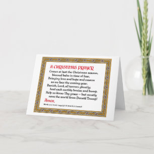 Christmas Prayer (Donald Trump) Card #2