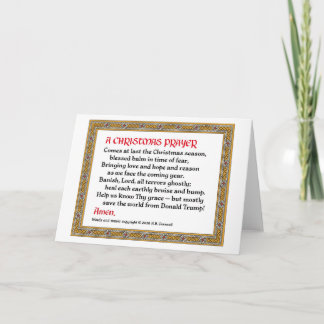Christmas Prayer (Donald Trump) Card #2