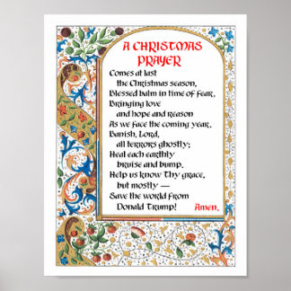 Christmas Prayer (Donald Trump) Poster