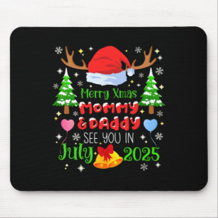 Christmas Pregnancy Announcement Due In July 2025  Mouse Pad