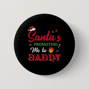Christmas Pregnancy Announcement New Dad Mum Gift  6 Cm Round Badge