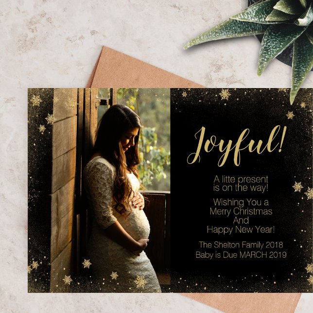 Christmas Pregnant Photo Greeting (Creator Uploaded)