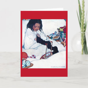 Christmas Preparation, Jessie Willcox Smith Card