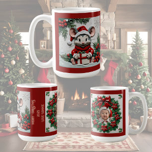 Christmas Present and Mouse Customisable Coffee Mug