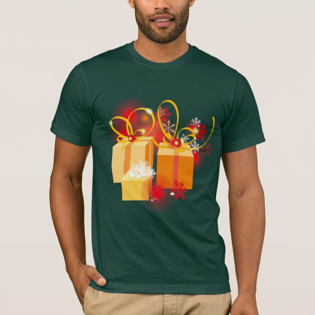 Christmas Present Boxes T-Shirt (Front)