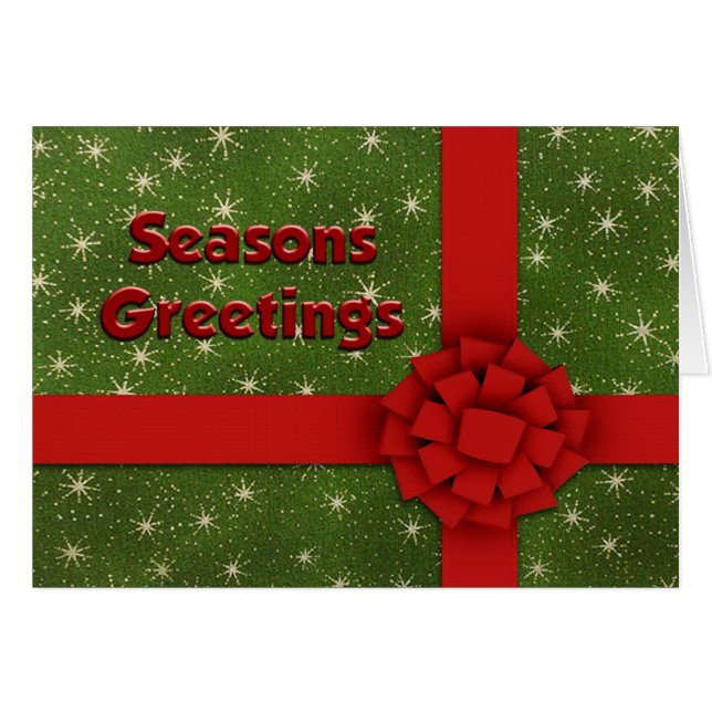 Christmas Present Green Red (Front Horizontal)