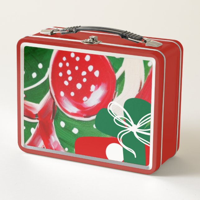 Christmas Present Metal Lunch Box (Front)