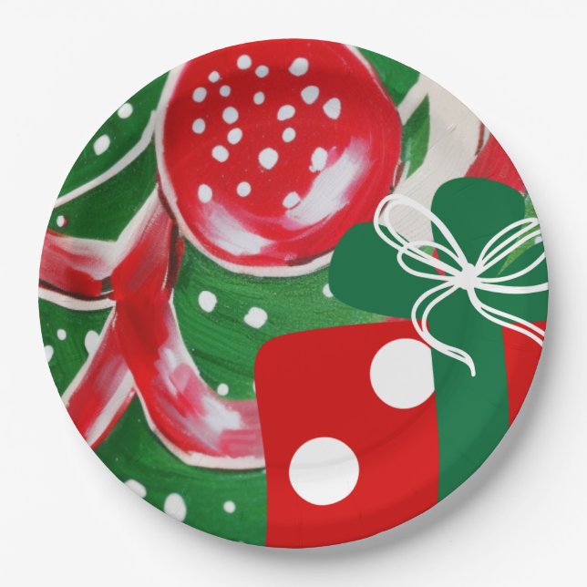 Christmas Present Paper Plate (Front)