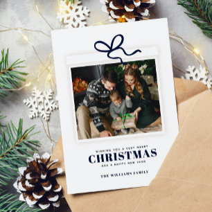 Christmas Present Photo Custom Holiday Card