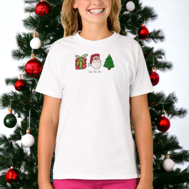 Christmas Present Santa Tree T-Shirt (Creator Uploaded)