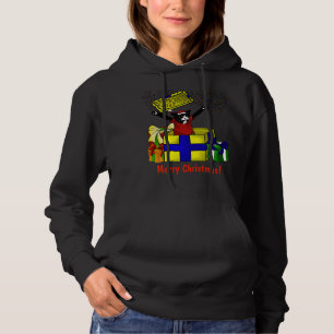 Christmas Present Surprise Cat Hoodie