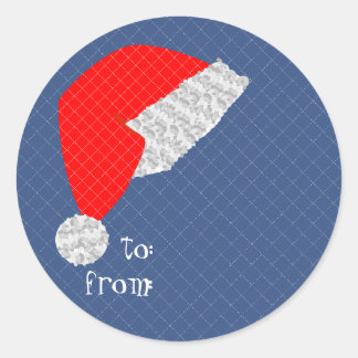christmas present 'to from' label sticker