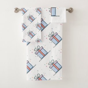Christmas Presents Bath Towel Set
