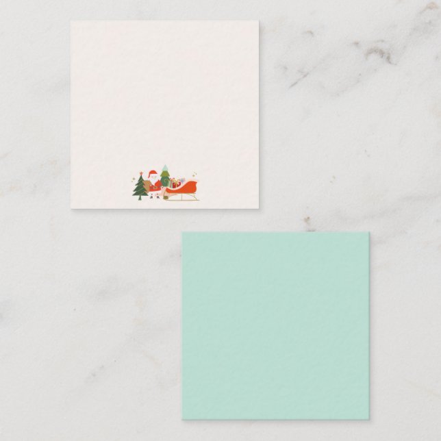 Christmas Presents on Santa's Sleigh Card (Front/Back)