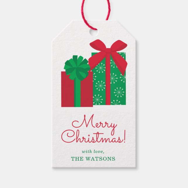 Christmas Presents Personalised Christmas Gift Tags (Front)