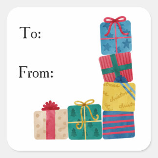 Christmas Presents To and from Gift Label Stickers