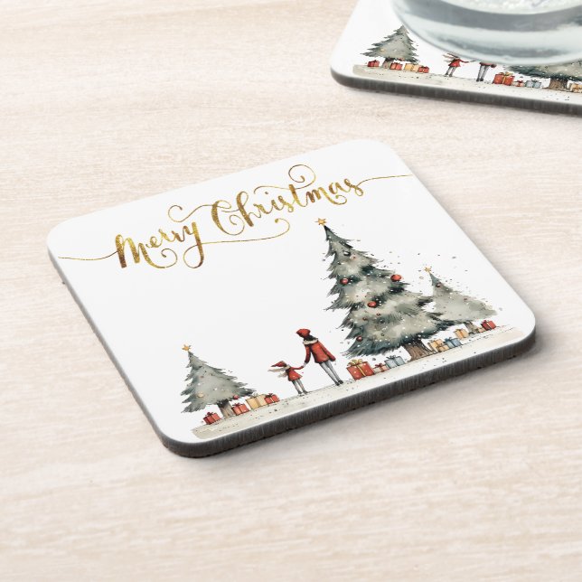 Christmas presents under the tree coaster (Left Side)