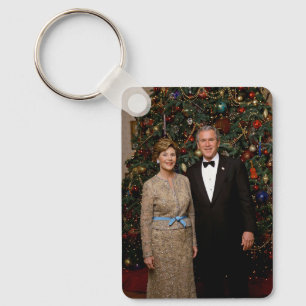 Christmas President George Bush White House Key Ring