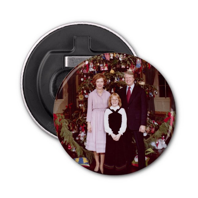 Christmas President James Jimmy Carter White House Bottle Opener (Front)