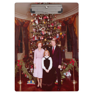 Christmas President James Jimmy Carter White House Clipboard