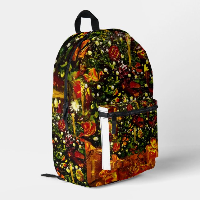 Christmas Printed Backpack (Back Corner Left)