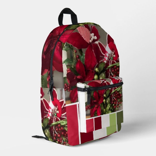 Christmas Printed Backpack (Back Corner Left)