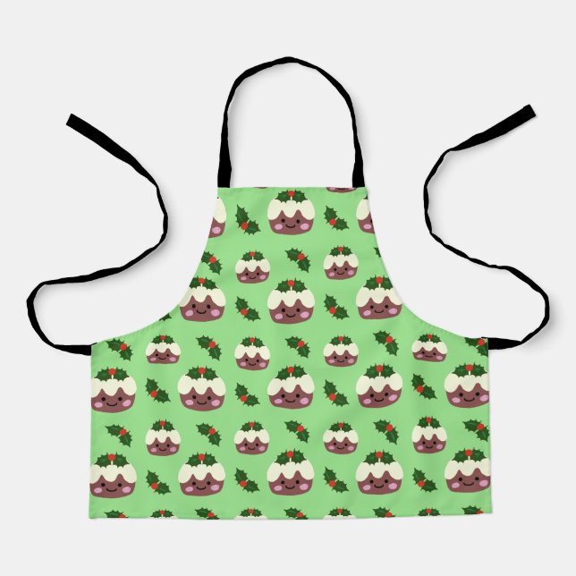 Christmas Pudding 2 Small Apron (Front)