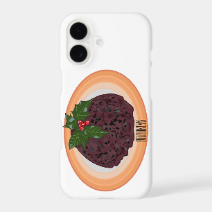 Christmas pudding cartoon illustration