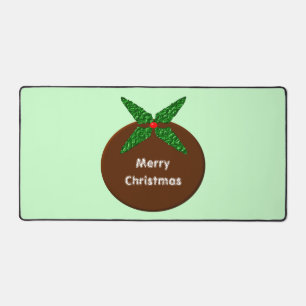 Christmas Pudding Custom Desk Mat