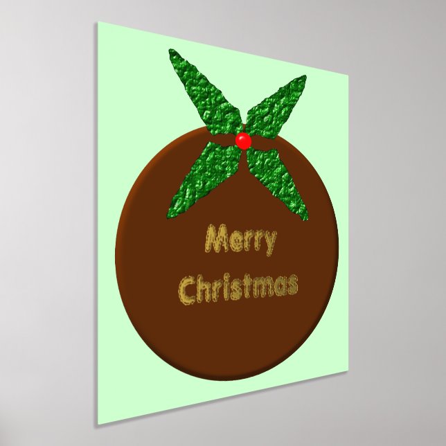Christmas Pudding Custom Foil Prints (Laydown)