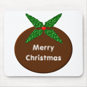 Christmas Pudding Custom Mousepad
